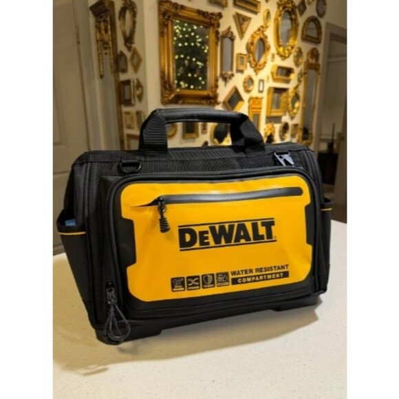 Tool Bag Water Resistant Hard Bottom 16-inch Professional Tool Tote